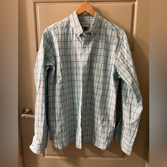 J.Crew Blue Checkered Shirt - Picture 1 of 3